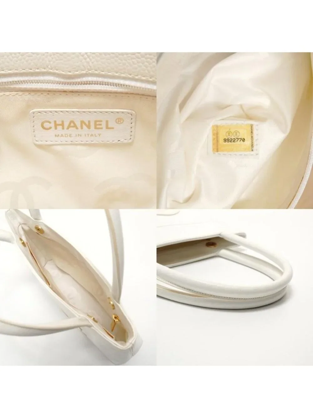 Chanel Handbag Tote Caviar Leather - Picture 9 of 10